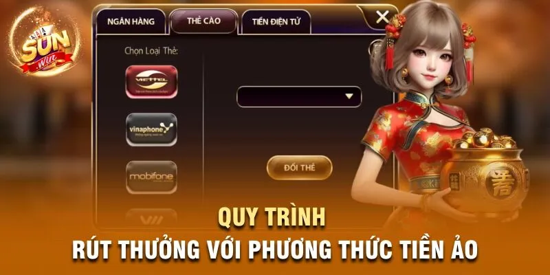 Quy trình rút thưởng với phương thức tiền ảo